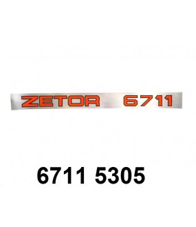 autocollant "ZETOR 6711"
