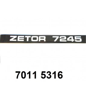 autocollant "ZETOR 7245 " gauche