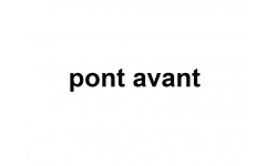 Pont avant (4 RM)